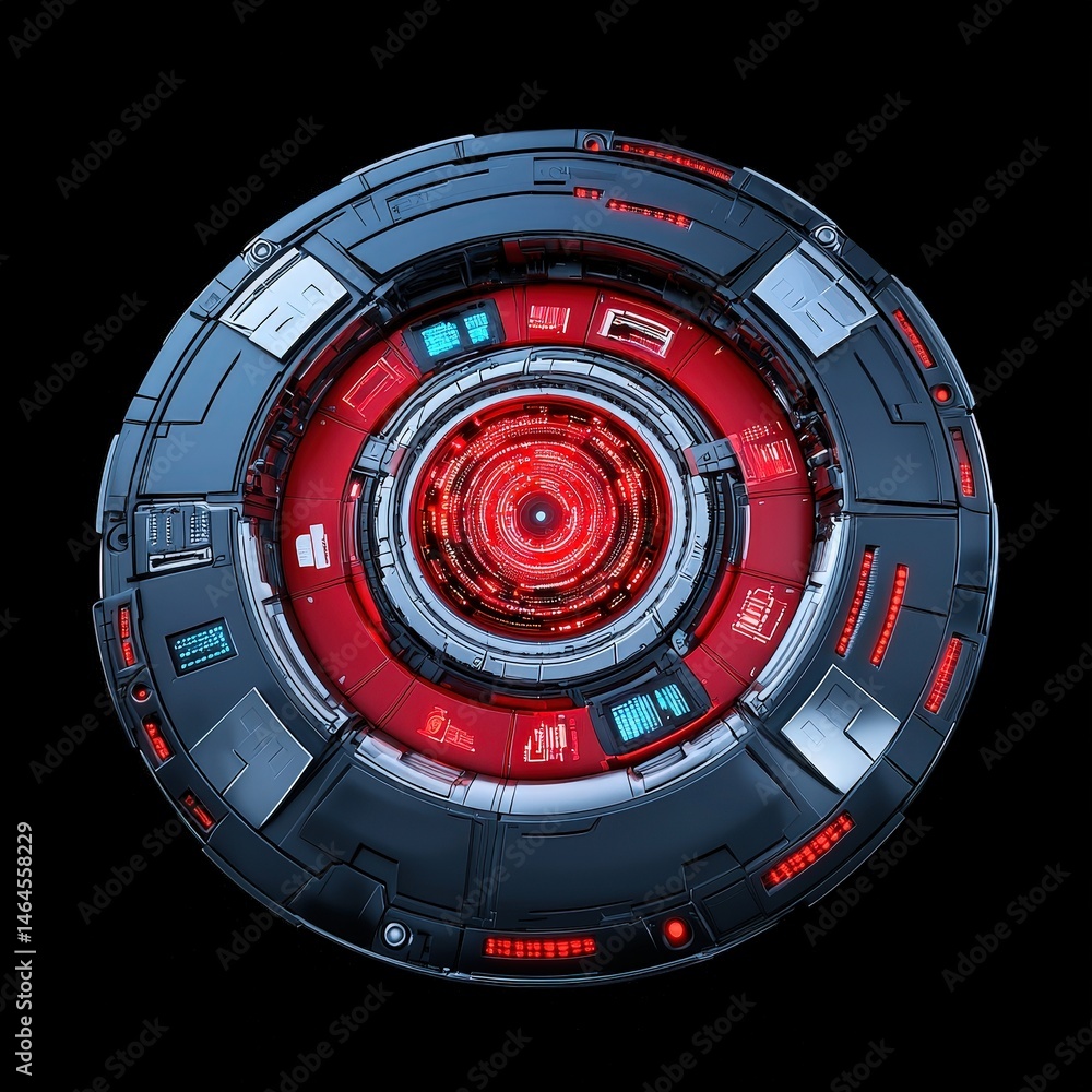 Poster simple yet elegant circular object with a smooth surface and minimalist design on white background