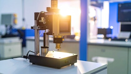 Fototapeta premium Precision Measurement Machine in Laboratory Setting