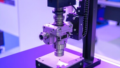 Industrial Machine Closeup in Bright Light