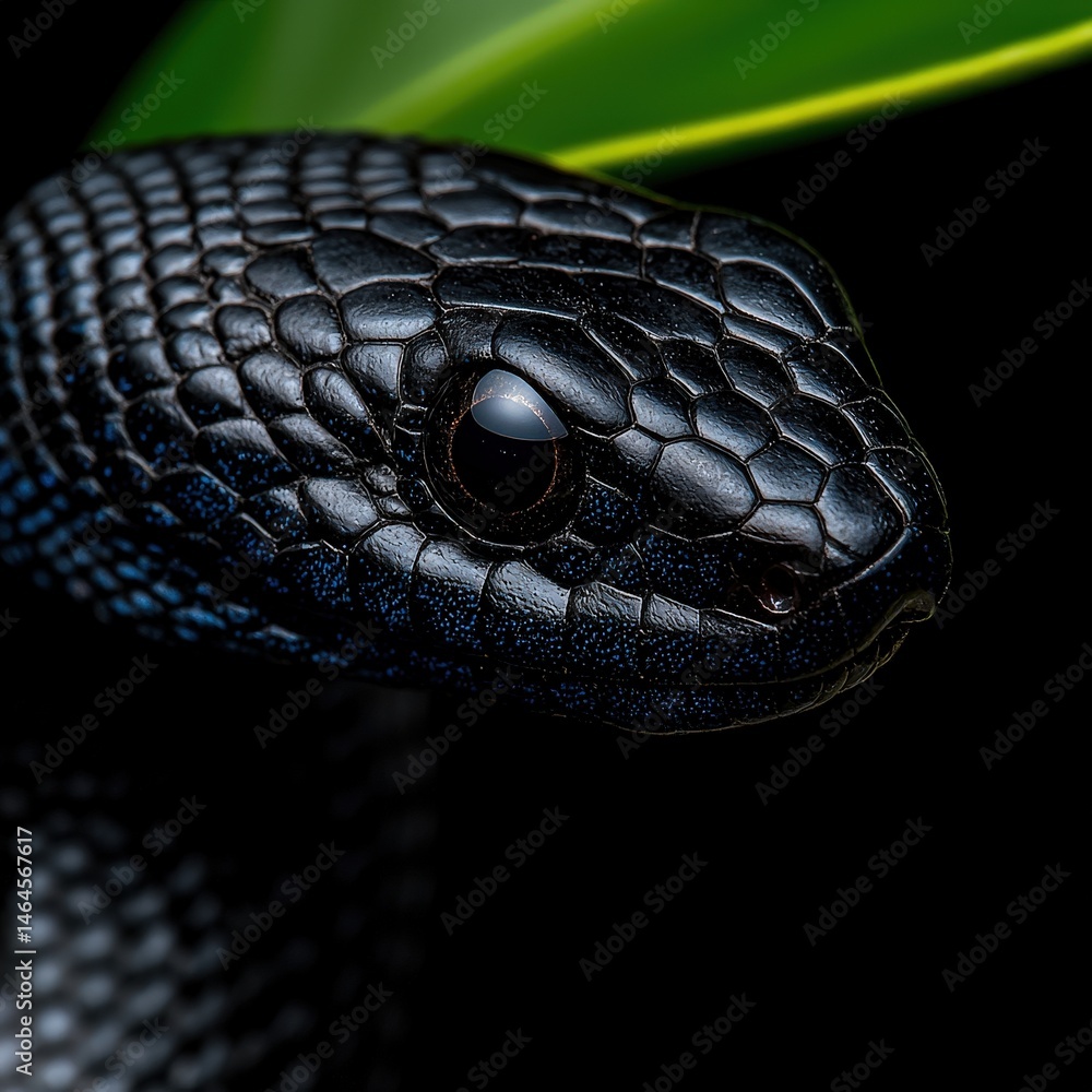 Poster captivating image of a snake coiling gracefully displaying its stunning scales and colors