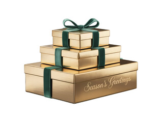 Golden Color Premium Gift Box Wrapping for Festive Celebrations

