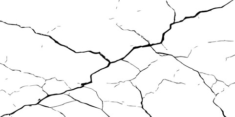  Abstract Overlay. Wall Background.Cracks in the concrete wall isolated on white background.  For designers to apply texture cracks to objects.
