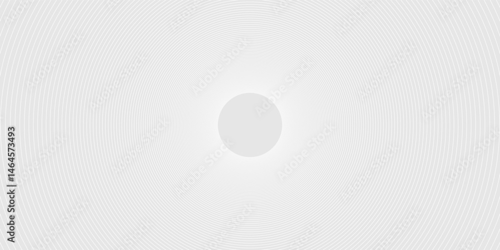 Poster abstract grey background with dynamic circle lines.