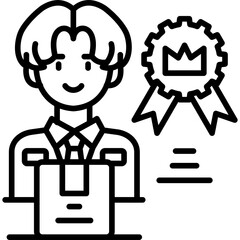 Certificate Icon Vector Element