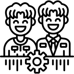 Employee Engagement Icon Vector Element