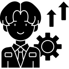 Staff Development Icon Vector Element