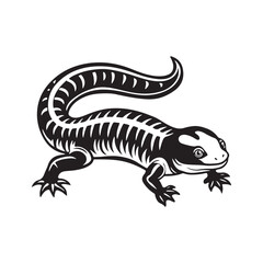 Obraz premium tiger salamander vector art illustration