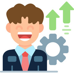 Staff Development Icon Vector Element