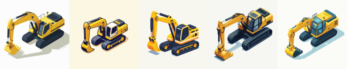 Excavator vector for project purposes