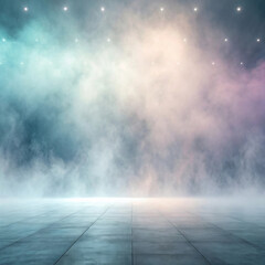 Misty Minimalist Background with Ethereal 3D Design Style