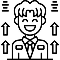 Office Worker Icon Vector Element