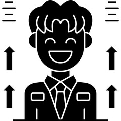 Office Worker Icon Vector Element