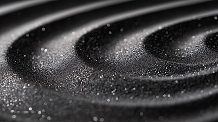 Abstract decorative black sand background.