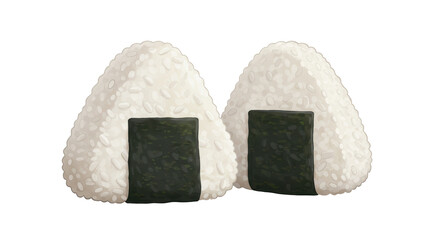 Isolated Onigiri Rice Balls