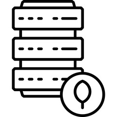 Fototapeta premium MongoDB Symbol Icon