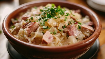 Delicious Sauerkraut with Smoked Meat: A Traditional Recipe