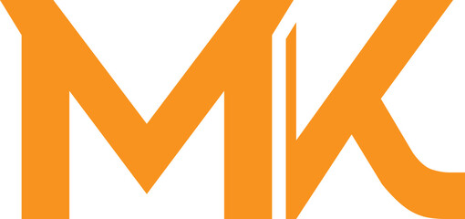 MK letter logo design vector am initials design icon