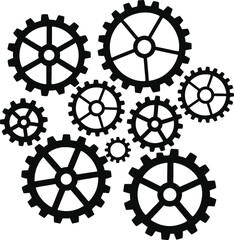 Fototapeta premium Mechanical Gears Engineering Artwork