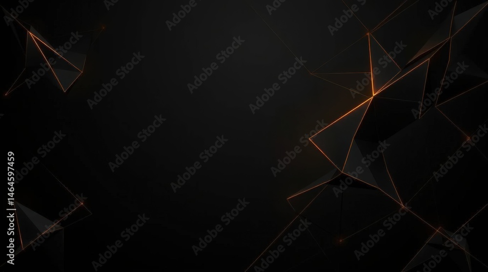 Aufkleber modern geometric design showcasing dynamic shapes and vibrant light in an abstract space