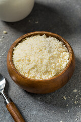 Organic Raw White Parmigiano Reggiano Parmesan Cheese
