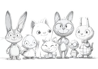 funny cartoon characters.