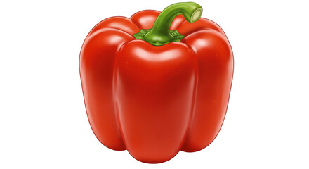 Isolated Red Bell Pepper