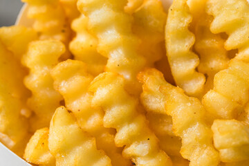 Homemade Crinkle Cut French Fries