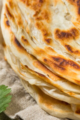 Homemade Indian Parotta Paratha Bread