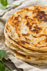 Homemade Indian Parotta Paratha Bread