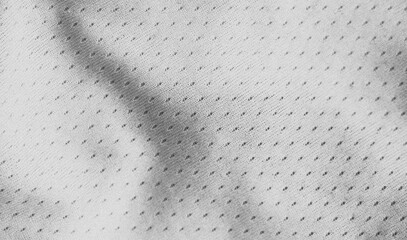 wrinkled white sport breathable fabric with folds