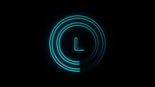 blue neon Looped L. L-Core blue Neon. 