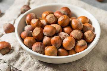 Organic Raw Dry Hazelnuts