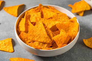 Salty Nacho Cheese Tortilla Chips