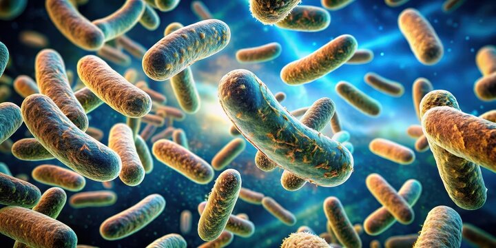 Microscopic view of Escherichia coli bacteria colonies, coliform, hygiene,  coliform, hygiene