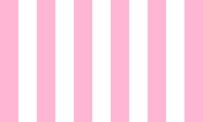 Geometric pattern with wide pink thick stripes for babies. Simple pattern for kids fabric print and nursery design. White and pink stripe pattern