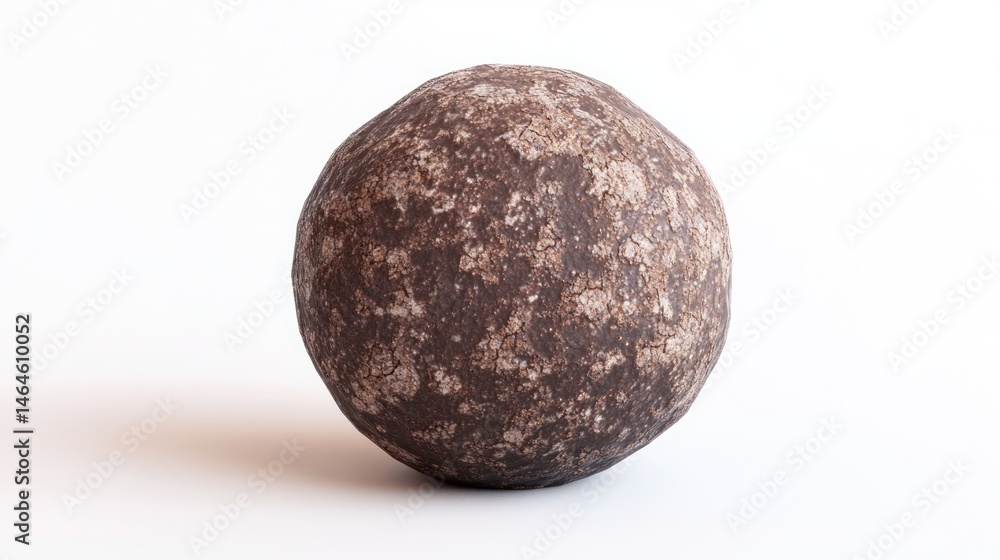 Poster abstract stone sphere: a study in texture and form