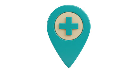 Isolated Medical Location Pin