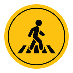 crosswalk icon.  zebra crossing icon vector illustration