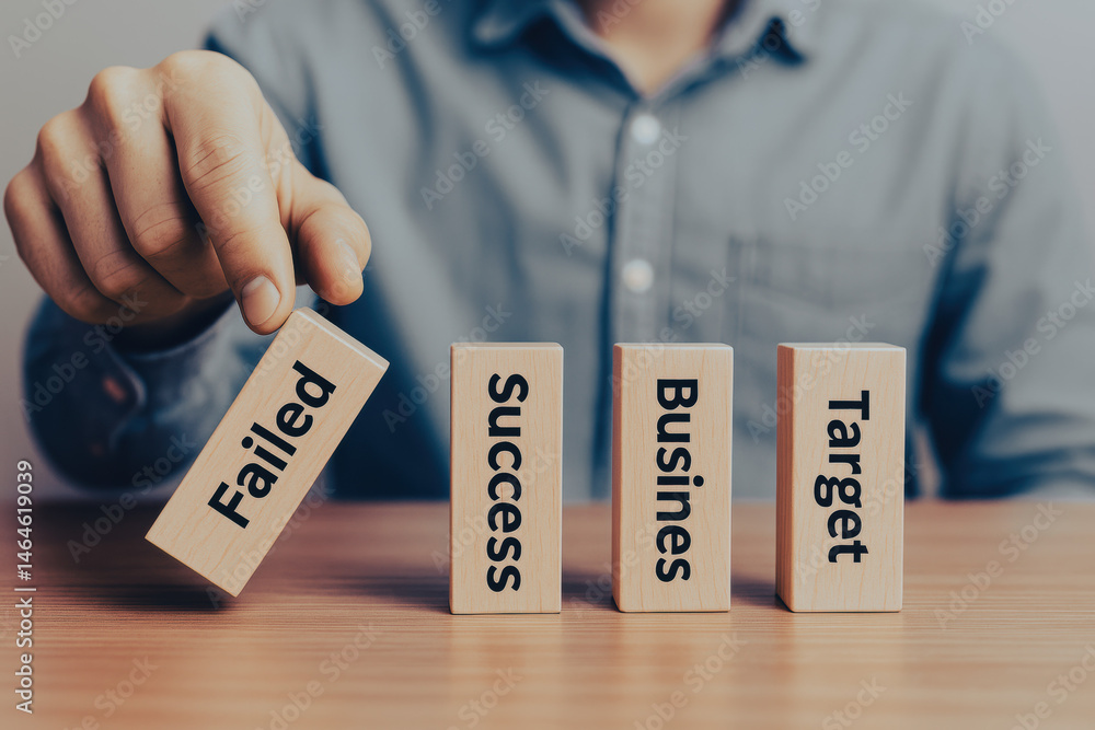 Aufkleber this illustrates the journey a business navigating challenges and achieving success with strategic f