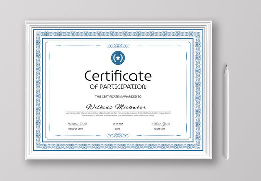 Elegant Certificate Template Layout