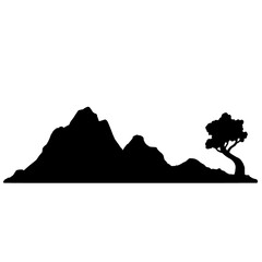 Mountain Silhouette Illustration Set