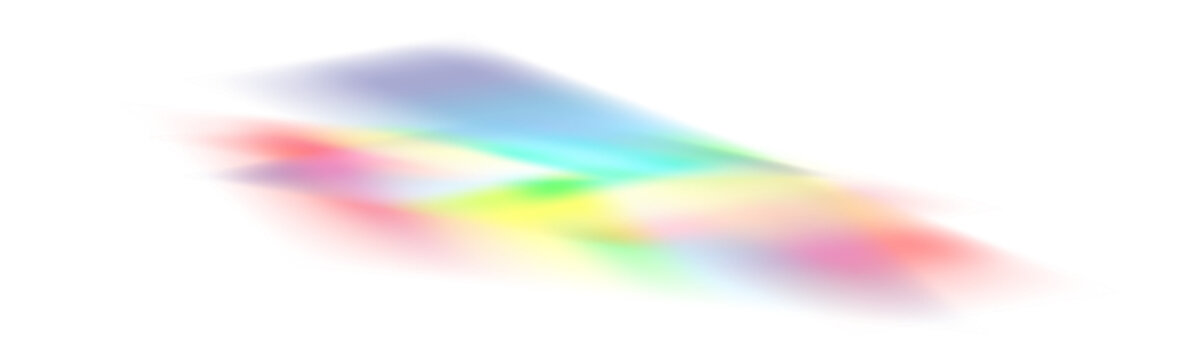 Crystal rainbow light explosion PNG with vibrant beams