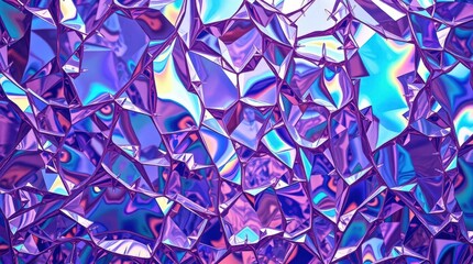 Intricate reflections of light and color shimmer through twisted translucent materials in a vibrant composition