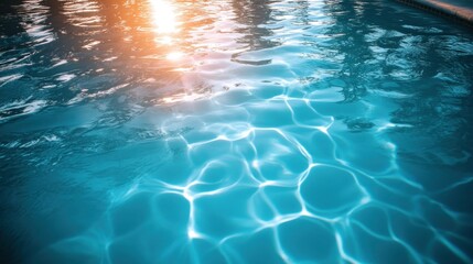 Sparkling Pool Water Surface