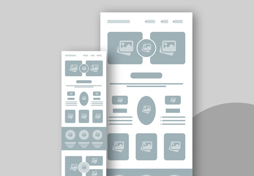 Wireframe Template Design Layout
