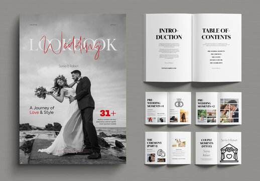 Wedding Lookbook Template Photo Album