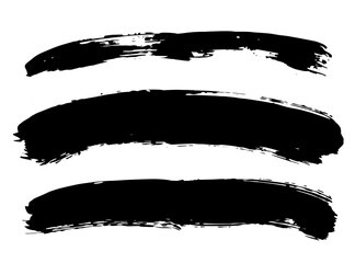 set of brush strokes