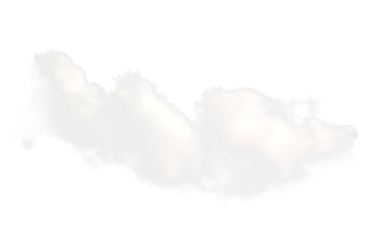 white cloud or smoke on white background