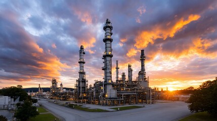 Refinery at Sunset (1)