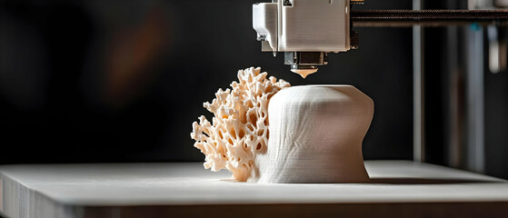 3D Printed Object On Printer